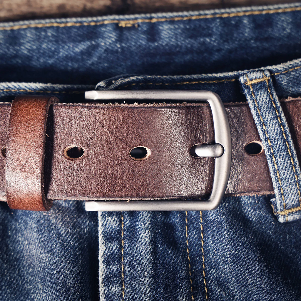 La ceinture Civic Cinch | Ceinture rétro 3,8 cm en cuir de vachette véritable
