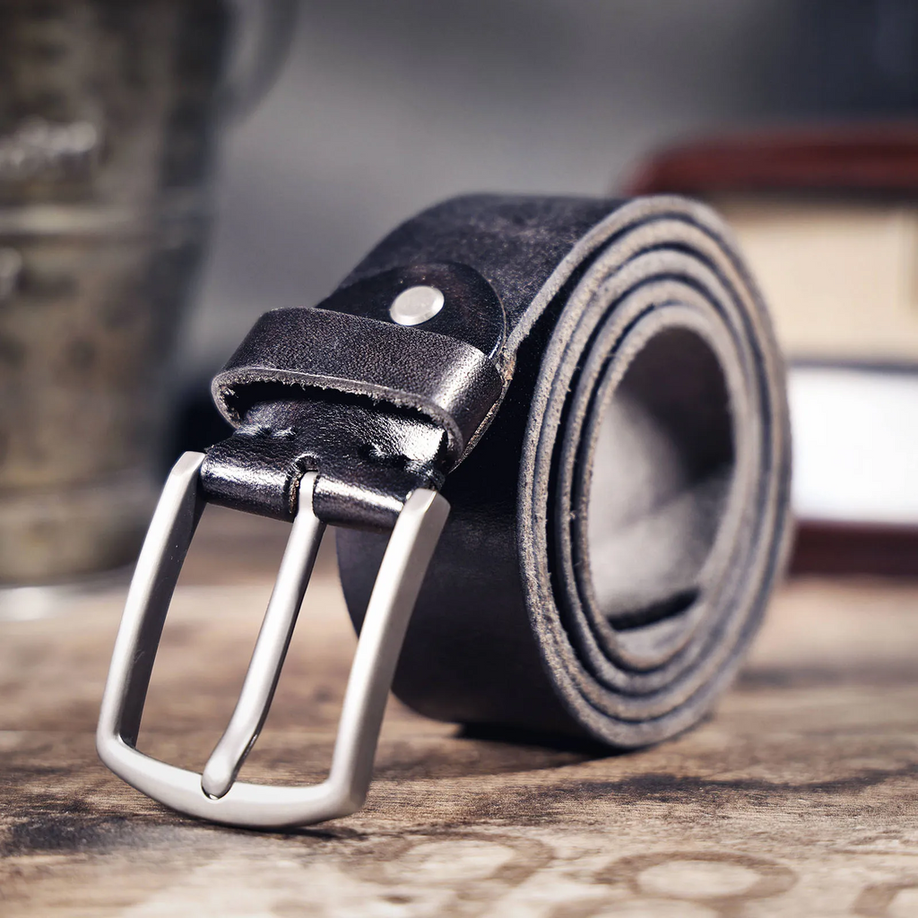 La ceinture Civic Cinch | Ceinture rétro 3,8 cm en cuir de vachette véritable