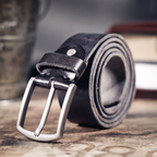 La ceinture Civic Cinch | Ceinture rétro 3,8 cm en cuir de vachette véritable