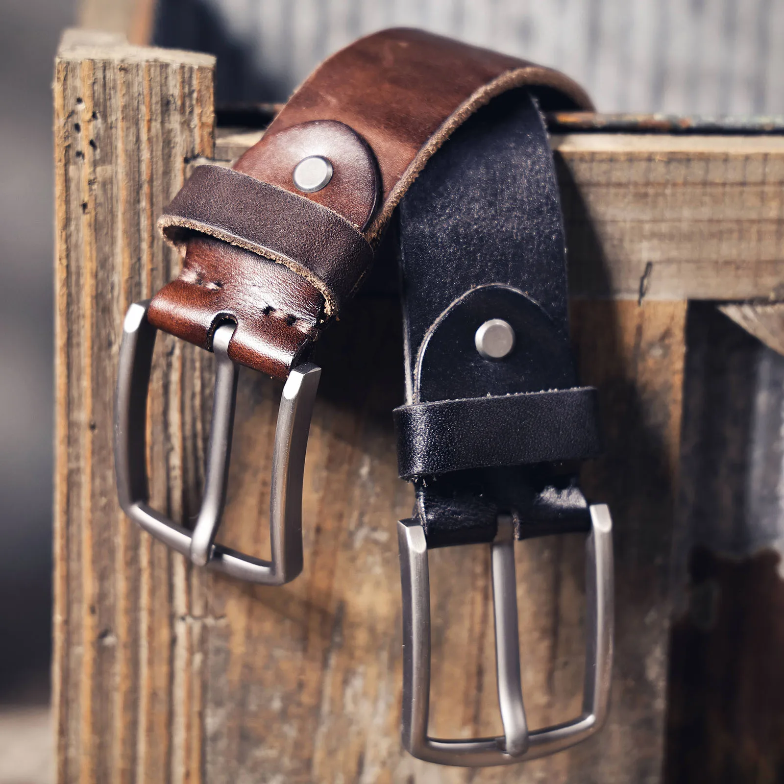 La ceinture Civic Cinch | Ceinture rétro 3,8 cm en cuir de vachette véritable