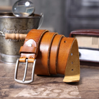 La ceinture Civic Cinch | Ceinture rétro 3,8 cm en cuir de vachette véritable