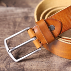 La ceinture Civic Cinch | Ceinture rétro 3,8 cm en cuir de vachette véritable