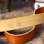 La ceinture Civic Cinch | Ceinture rétro 3,8 cm en cuir de vachette véritable