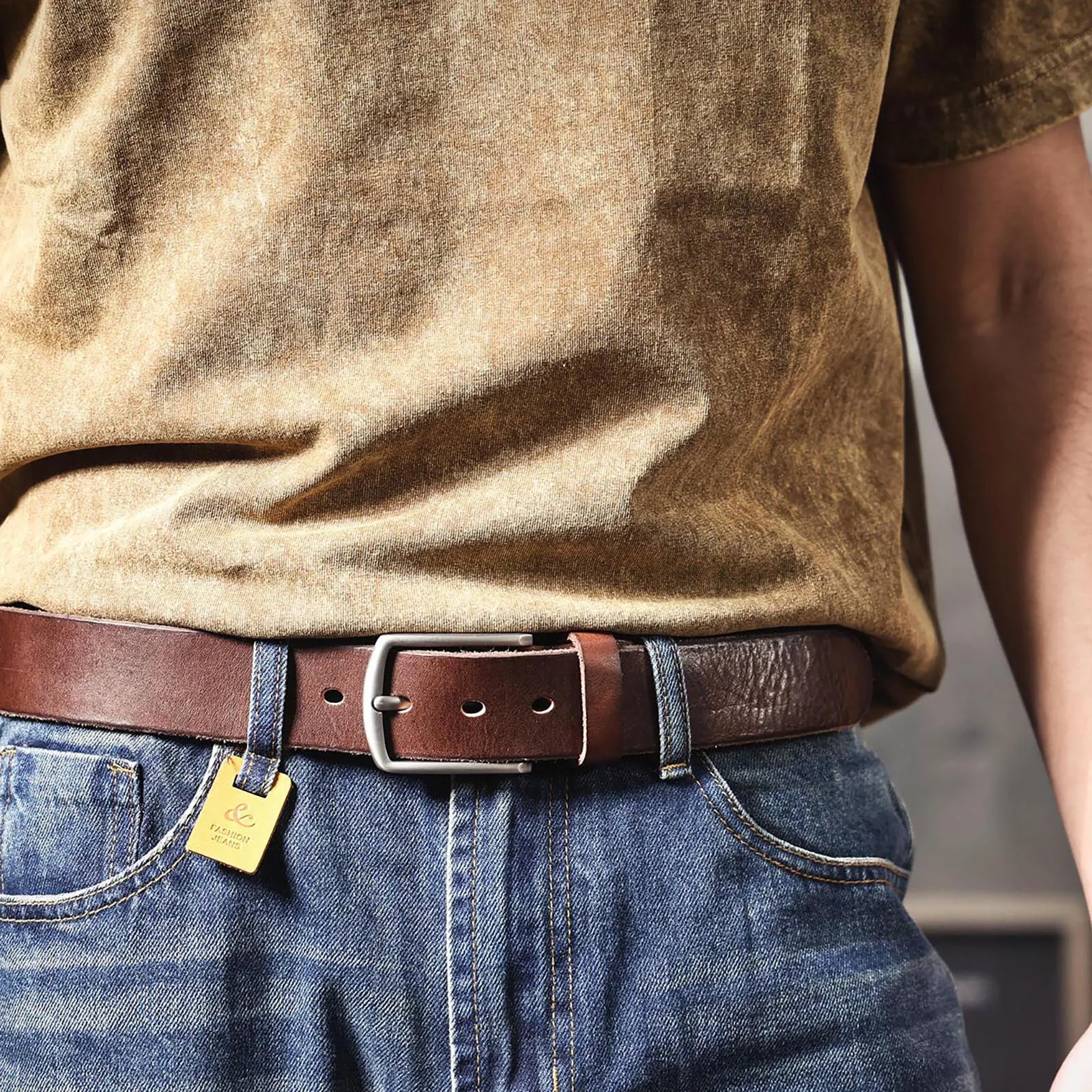 The Civic Cinch | Authentic Cowhide Retro 3.8cm Frontier Belt