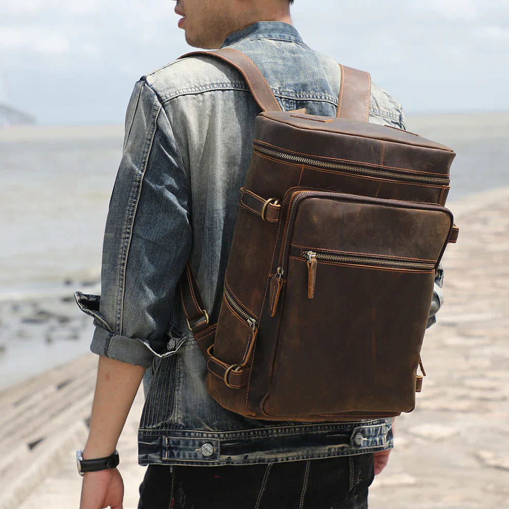 The Wayfinder | Handcrafted Crazy Horse Leather Frontier Expedition Pack
