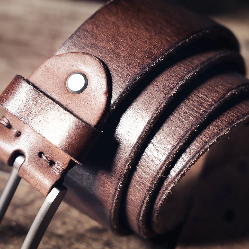 La ceinture Civic Cinch | Ceinture rétro 3,8 cm en cuir de vachette véritable