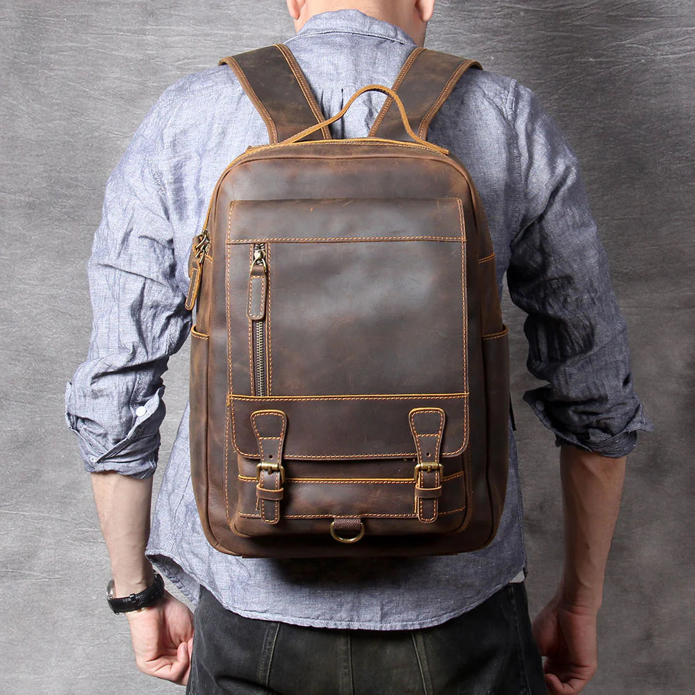 The Legacy Long-Rider | Artisan Handcrafted Full-Grain 100-Year Backpack