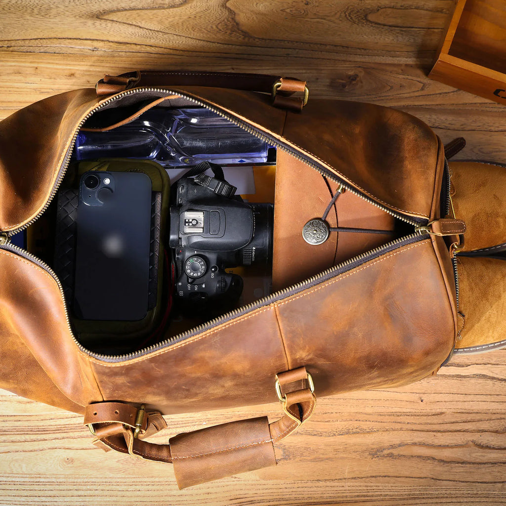 The Artisan | Handcrafted Full-Grain Leather Frontier Weekender