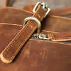Handmade Italian Leather Shoulder Bag | The Surveyor Vintage Satchel
