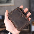 The Scout’s Shilling | Handcrafted Crazy Horse Leather Ultra-Lightweight Mini-Vault