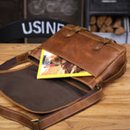 Le Sentry Messenger | Sac à bandoulière en cuir italien fait main