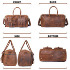 The Iron-Horse | Handgefertigte Overland Duffel aus Crazy Horse Leder