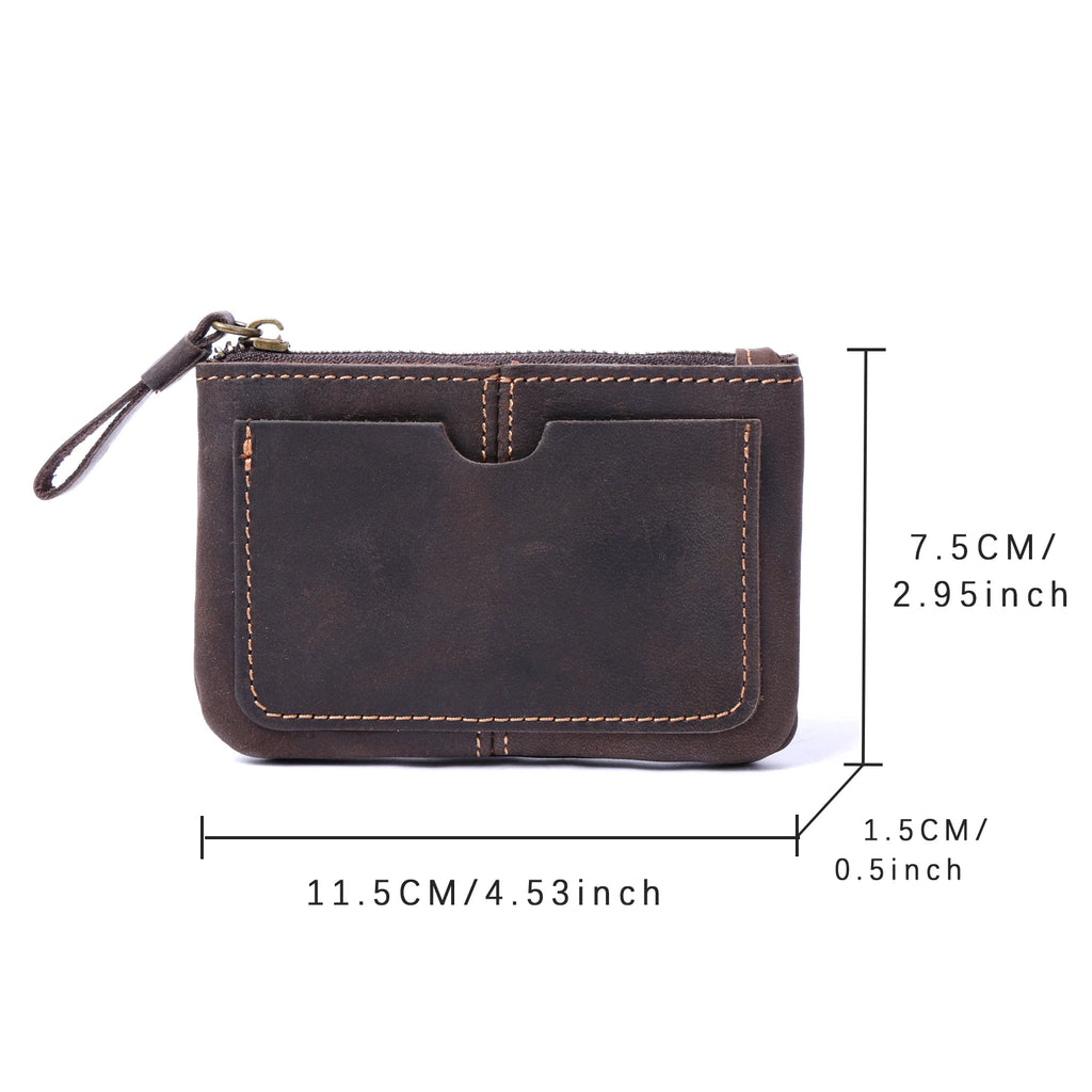 The Scout’s Shilling | Handcrafted Crazy Horse Leather Ultra-Lightweight Mini-Vault