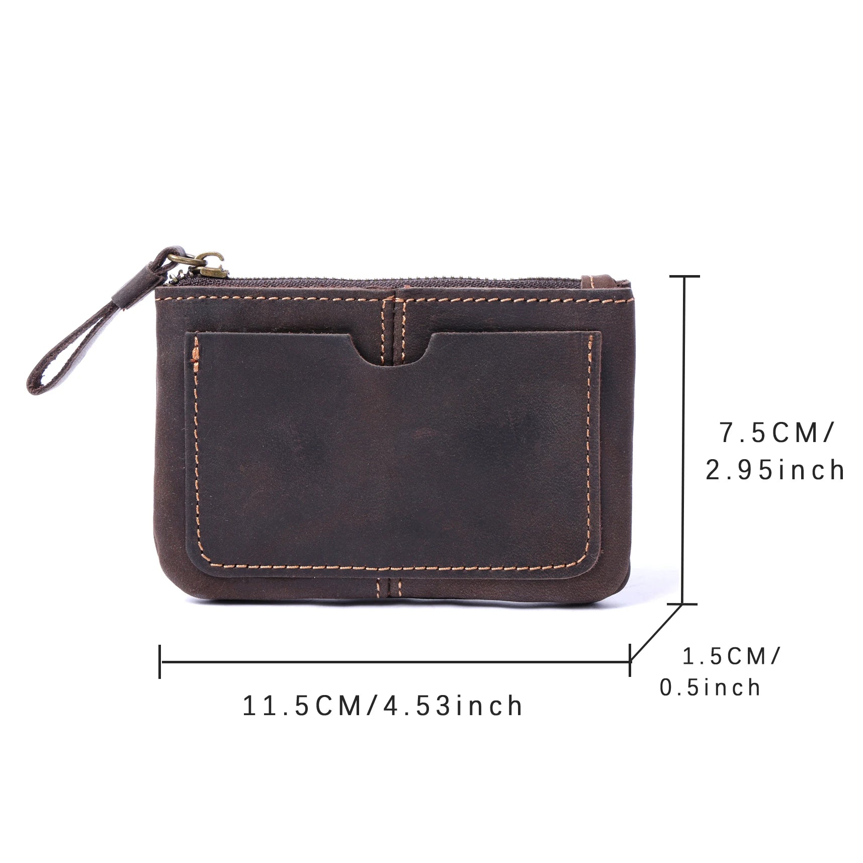 The Scout’s Shilling | Handcrafted Crazy Horse Leather Ultra-Lightweight Mini-Vault