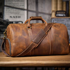 The Artisan | Handcrafted Full-Grain Leather Frontier Weekender