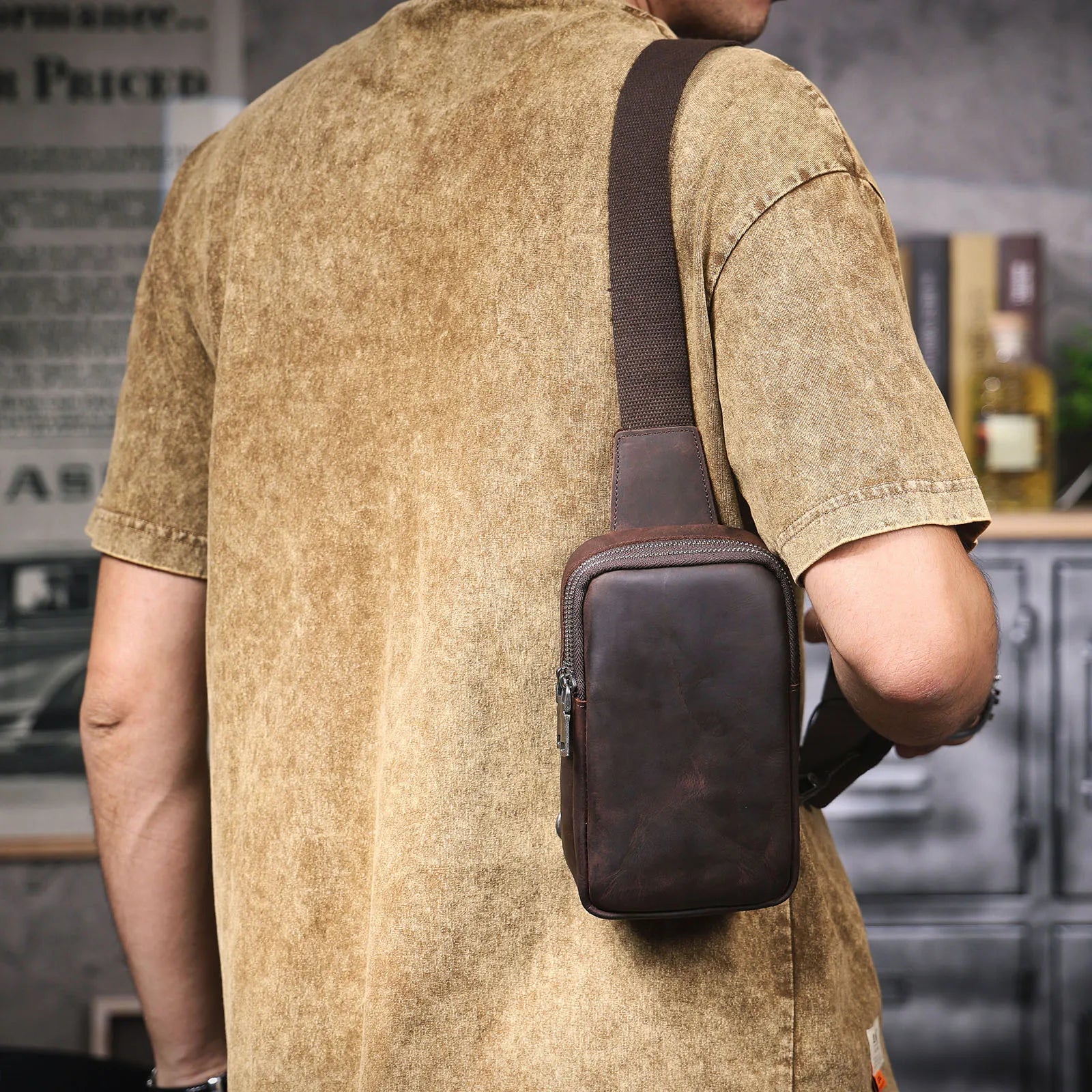 The Saddle-Chest | Full-Grain Genuine Leather Large-Capacity Frontier Sling