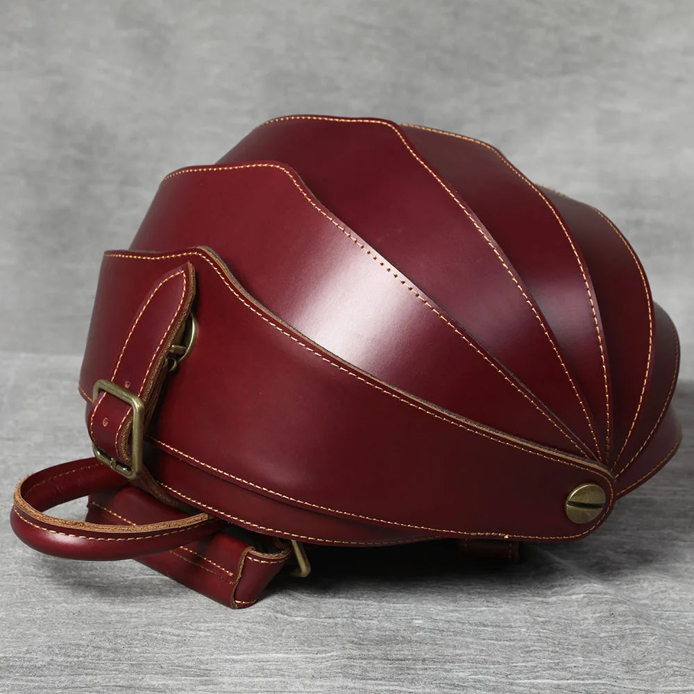 The Scarab | Original Design Layered Handmade Cowhide Frontier Shell-Pack