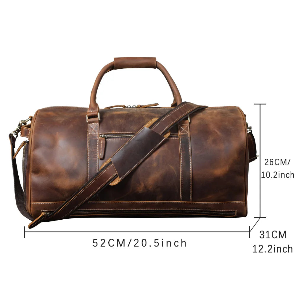 Le Quartermaster | Sac de voyage Frontier en cuir pleine fleur multi-poches