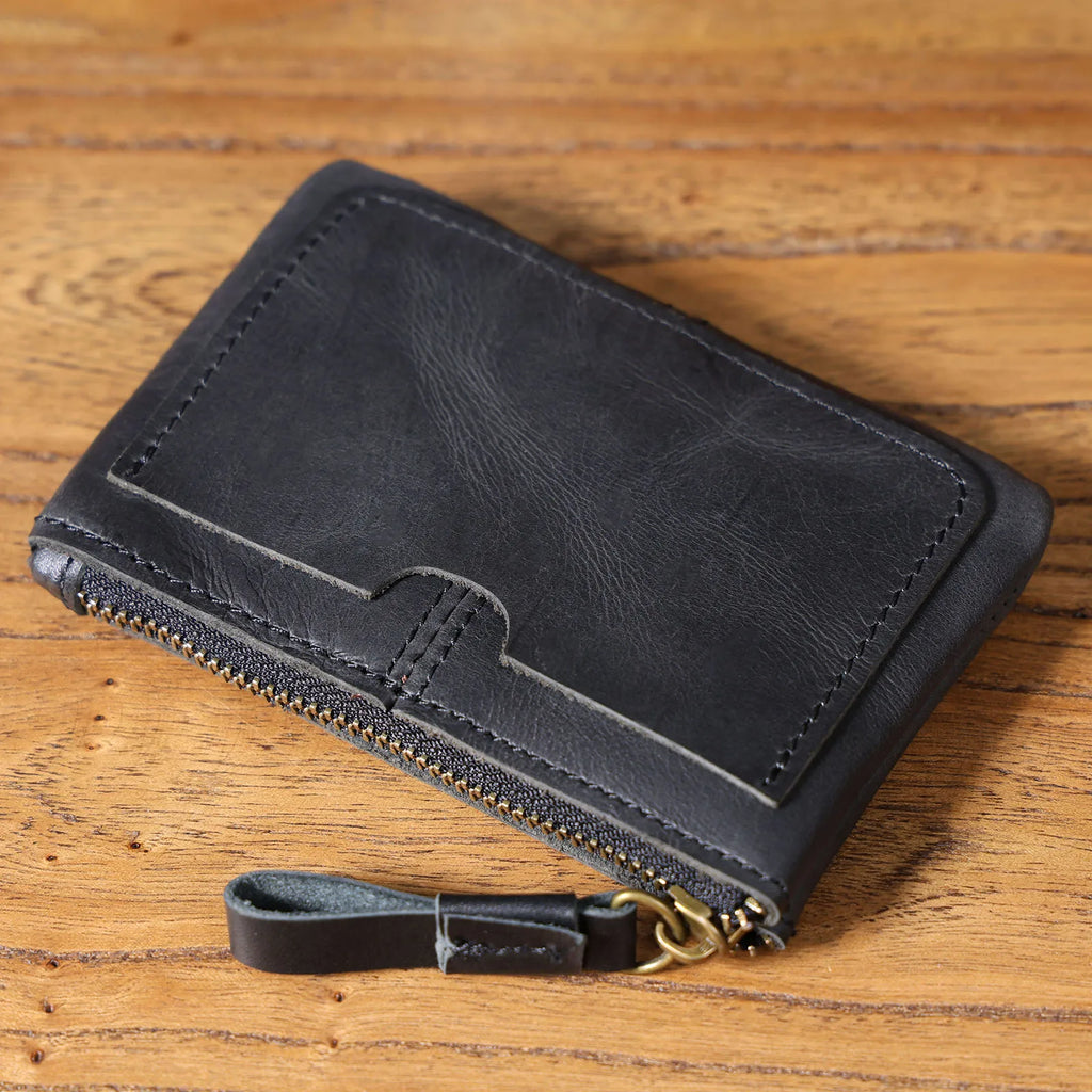 The Scout’s Shilling | Handcrafted Crazy Horse Leather Ultra-Lightweight Mini-Vault