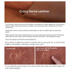 Le Grit-Stone | Sacoche Frontier Dispatch en cuir Crazy Horse fait main