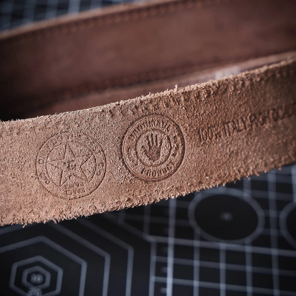 Le Stockman | Ceinture en cuir de vache italien épais 3,3 cm Frontier Denim
