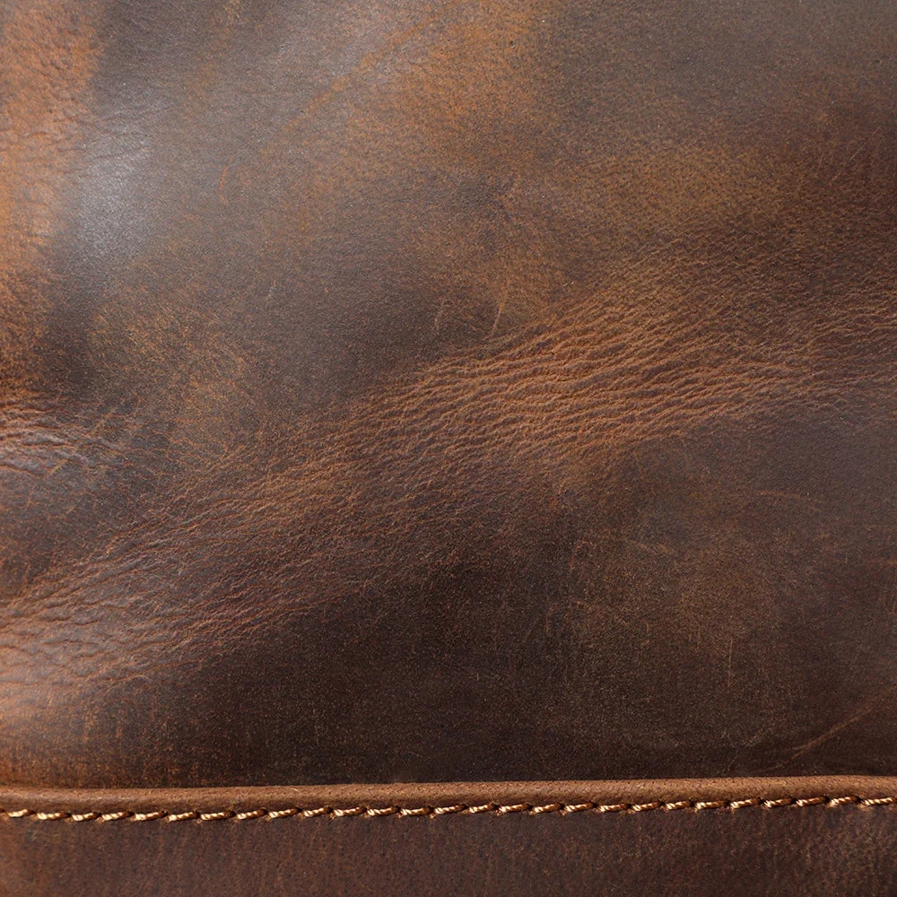Sac bandoulière en cuir italien fait main | Le cartable vintage 12" The Dispatch