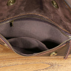 The Sentry | Sac bandoulière Hard-Frame Frontier en cuir Crazy Horse
