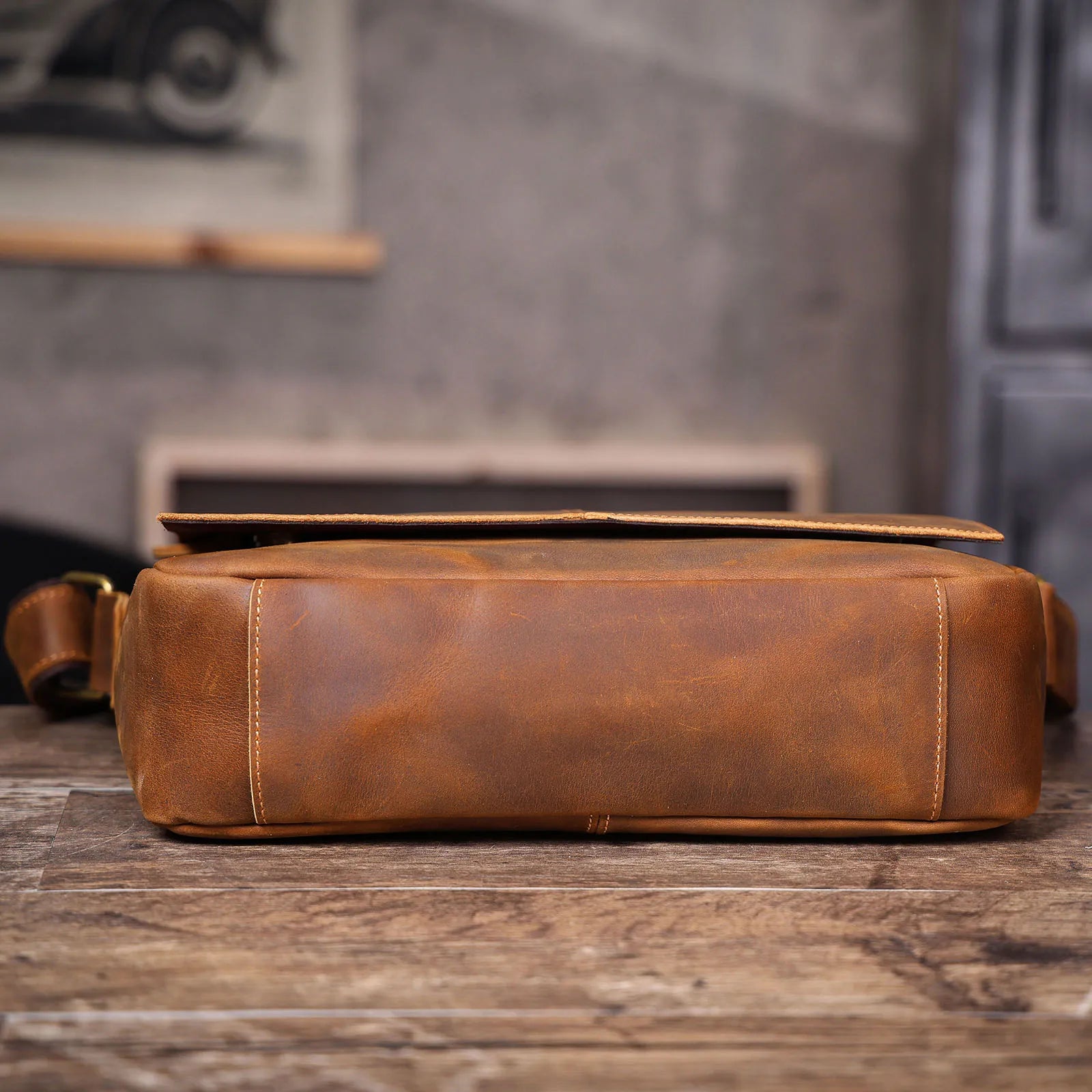 The Gallows Dispatch | Handcrafted Crazy Horse Leather 15" Executive Satchel