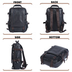 Le Wayfinder | Sac de jour Frontier décontracté en peau de vache fait main