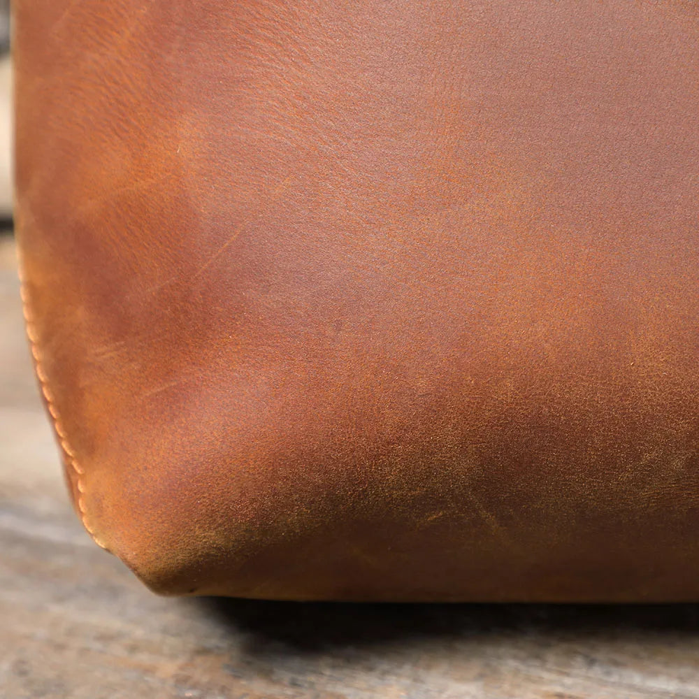 Handmade Italian Leather Shoulder Bag | The Surveyor Vintage Satchel