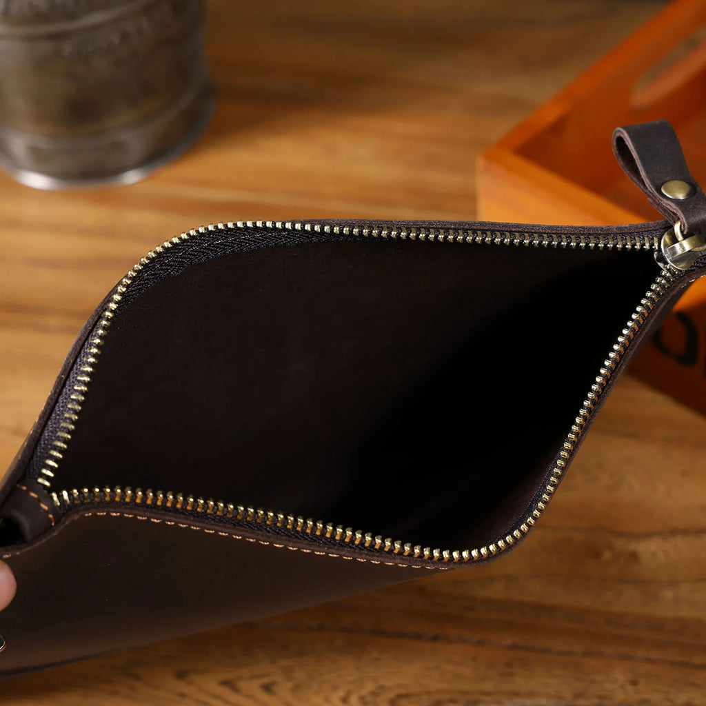 The Blackwood Strongbox | First-Layer Genuine Leather Structured Executive Vault