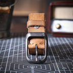 Le Stockman | Ceinture en cuir de vache italien épais 3,3 cm Frontier Denim
