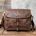 Sac bandoulière en cuir italien fait main | Le cartable vintage 12" The Dispatch