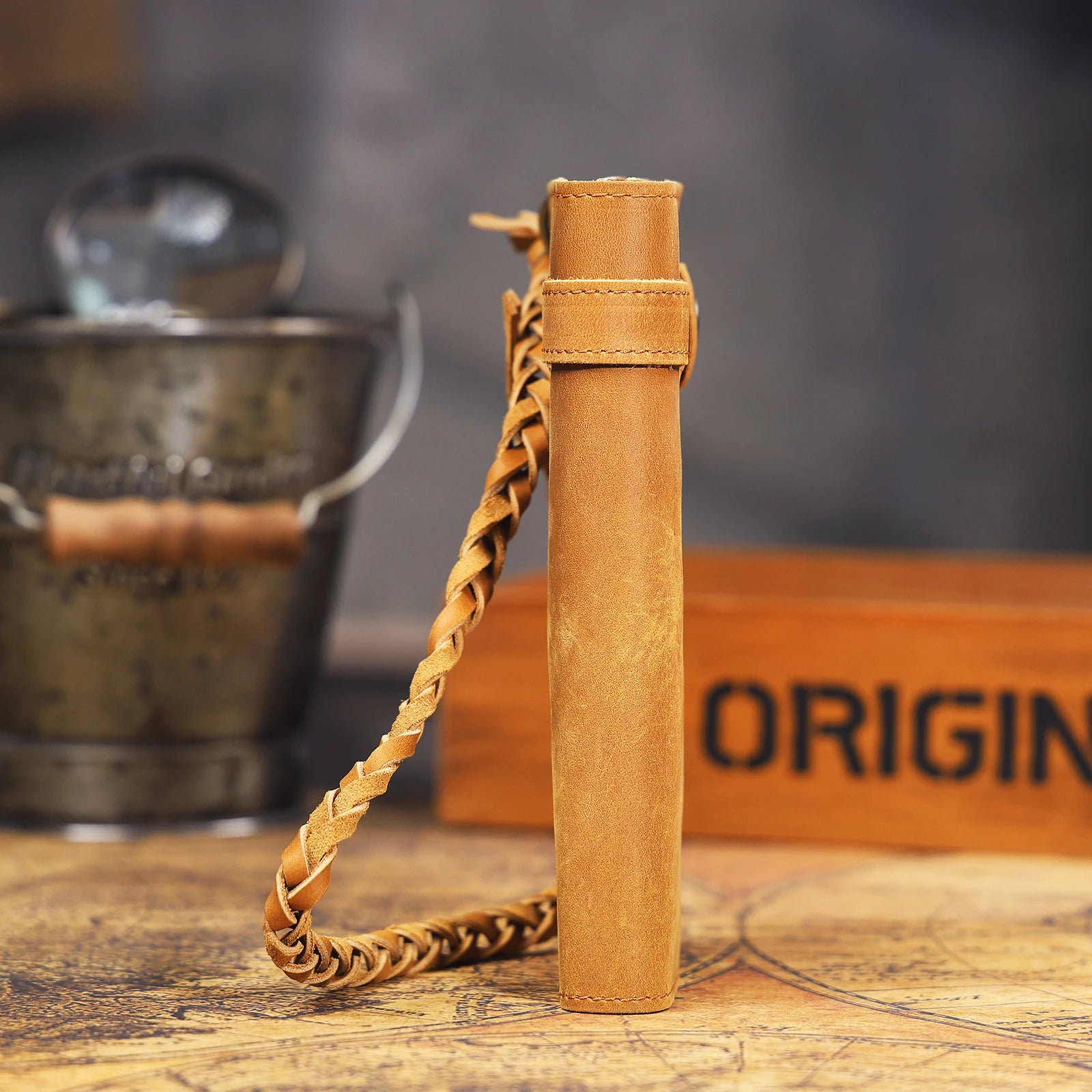 The Sentry | Handcrafted Crazy Horse Leather Long-Pocket & Silt Vault