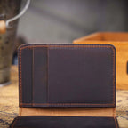 The Trail-Bit | Handcrafted Crazy Horse Leather Frontier Card Pouch