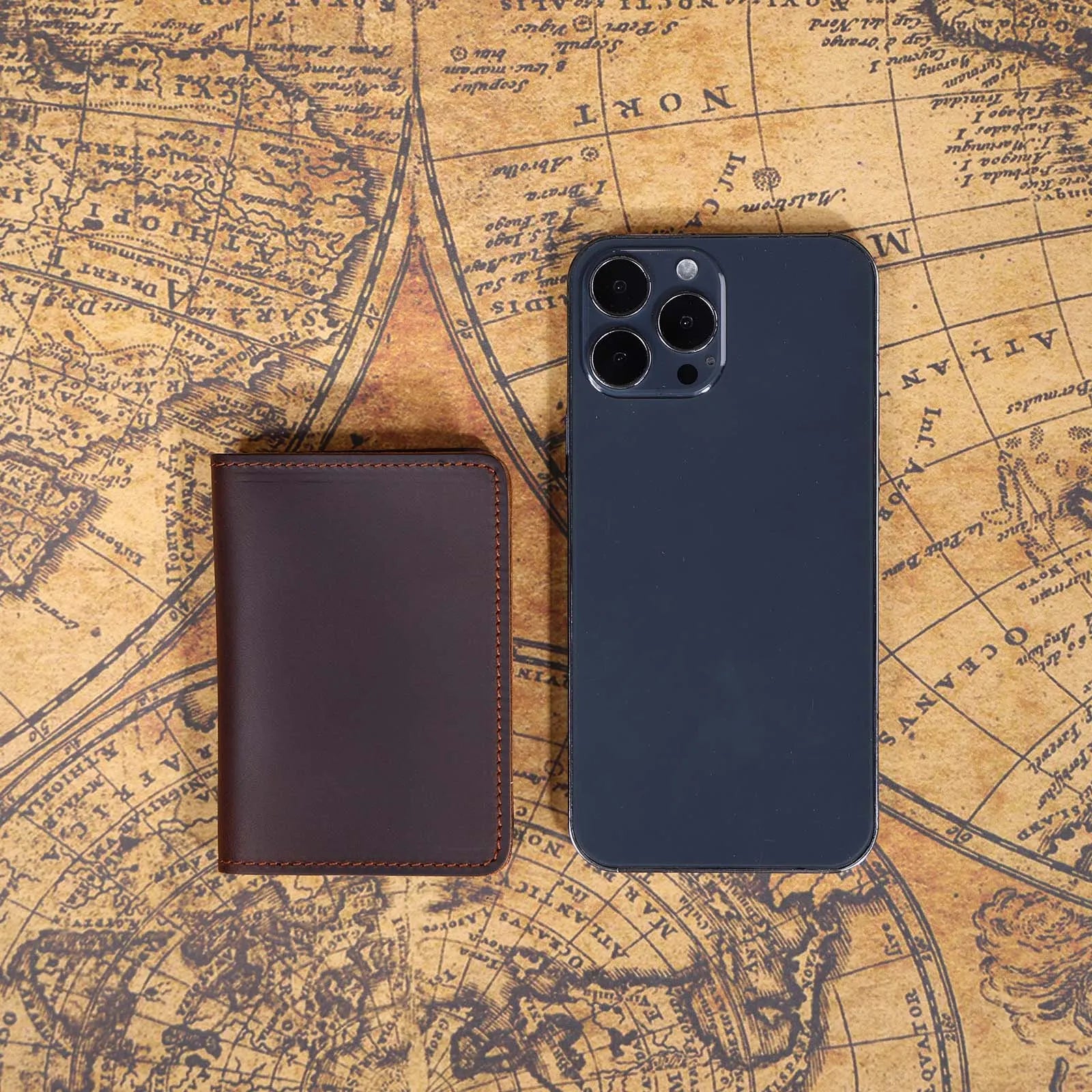 The Trail-Bit | Handcrafted Crazy Horse Leather Frontier Card Pouch