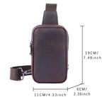 Le Saddle-Chest | Sac bandoulière de grande capacité en cuir pleine fleur véritable