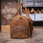 The Iron-Horse | Handgefertigte Overland Duffel aus Crazy Horse Leder