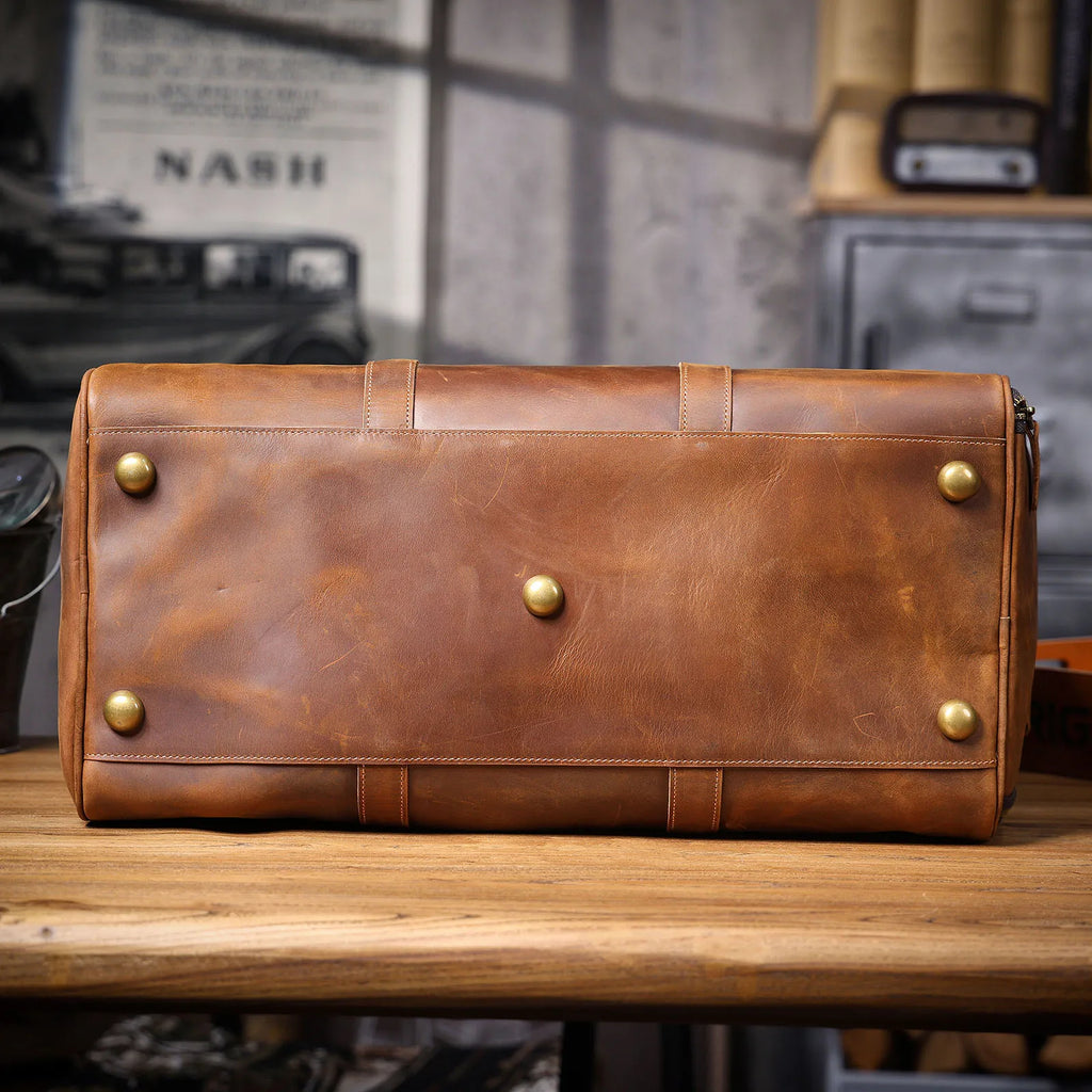 The Artisan | Handcrafted Full-Grain Leather Frontier Weekender