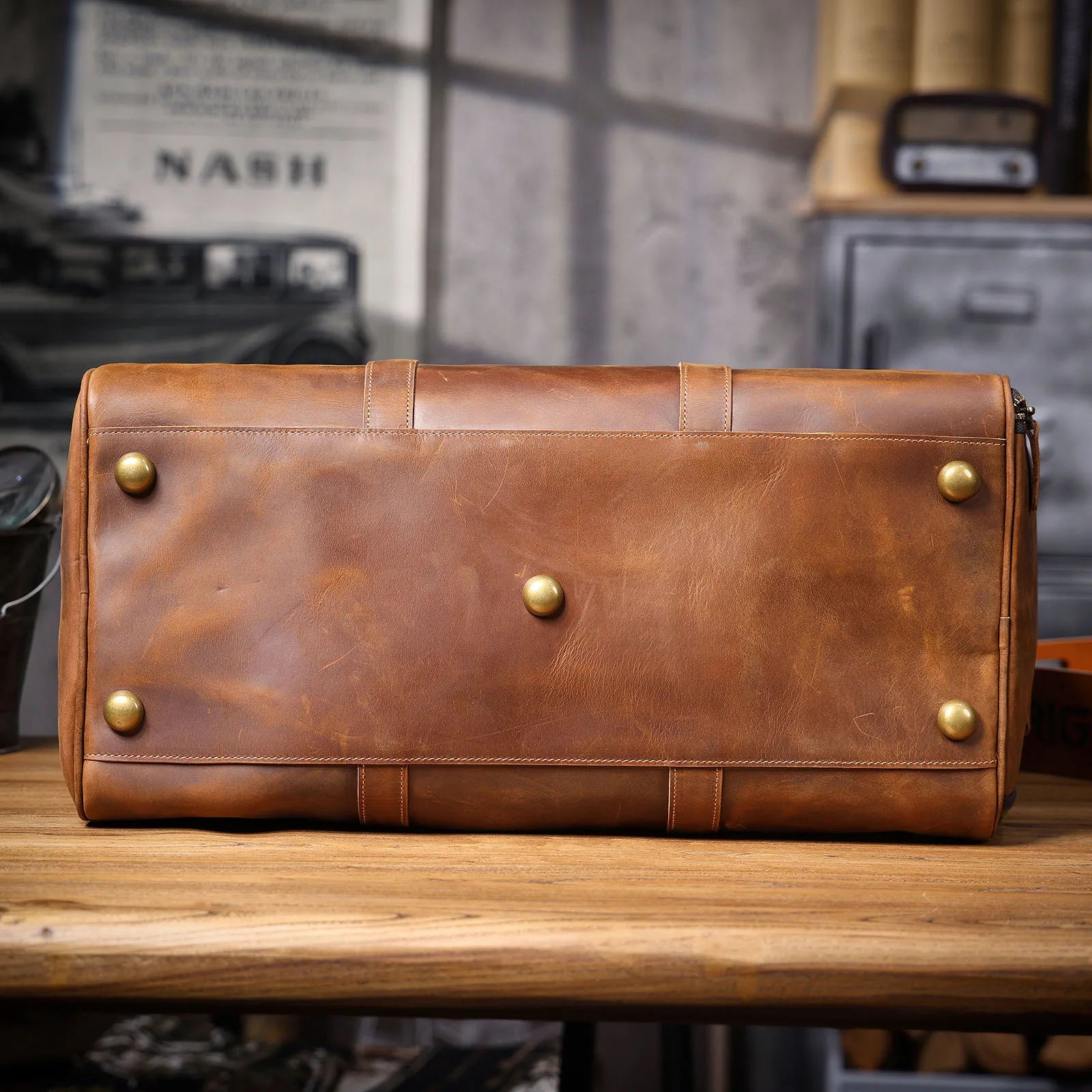 The Artisan | Handcrafted Full-Grain Leather Frontier Weekender