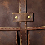 Sac bandoulière en cuir italien fait main | Le cartable vintage 12" The Dispatch