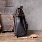 The Pony Express | Sac bandoulière Frontier en cuir Crazy Horse fait à la main