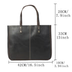 Sac fourre-tout fait main en cuir italien | Le transporteur Merchant Satchel