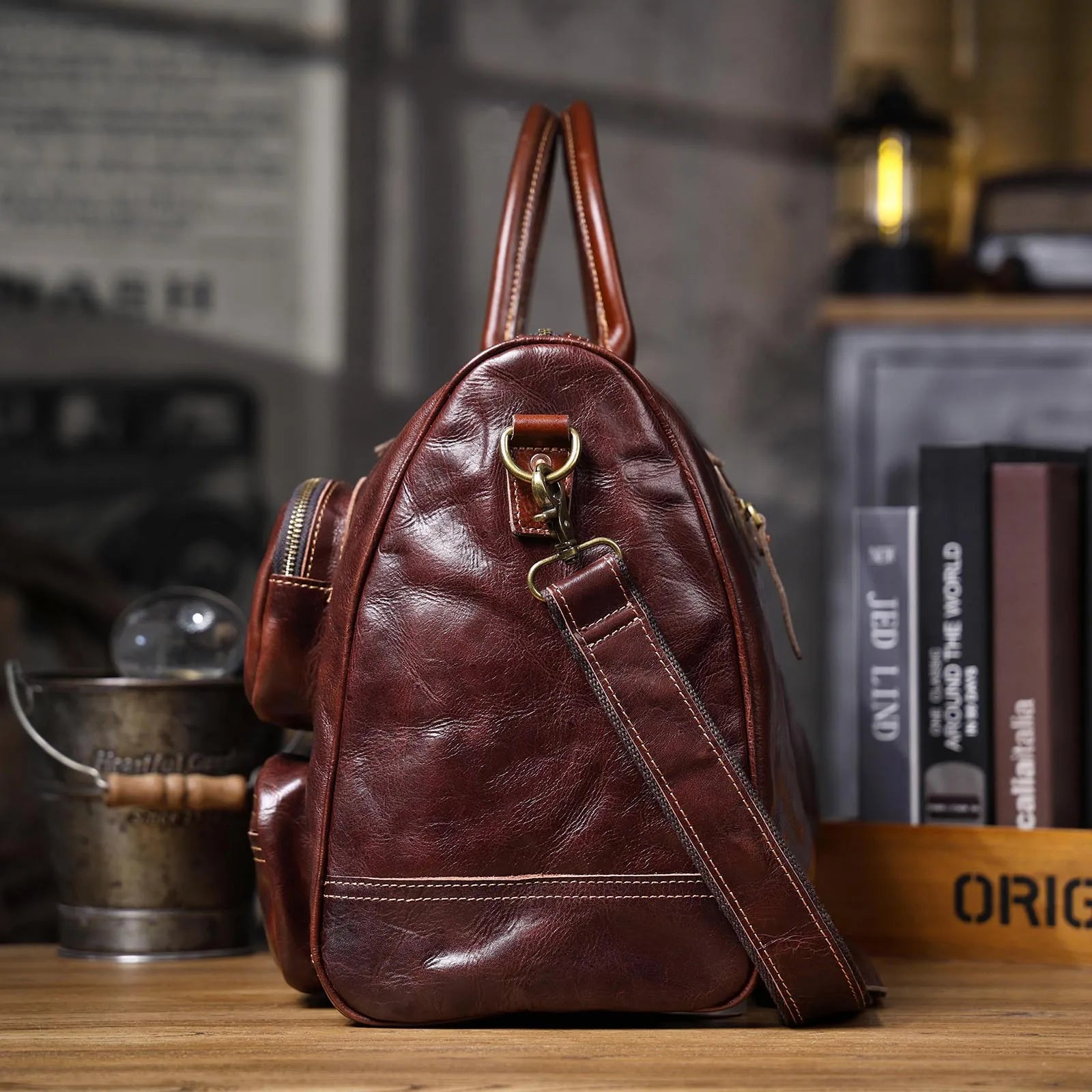 The Outbound | 19-Inch Italian Cowhide Frontier Duffel & Weekender