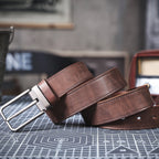 The Drover | Verdickter italienischer Rindsleder Frontier Jeansgürtel