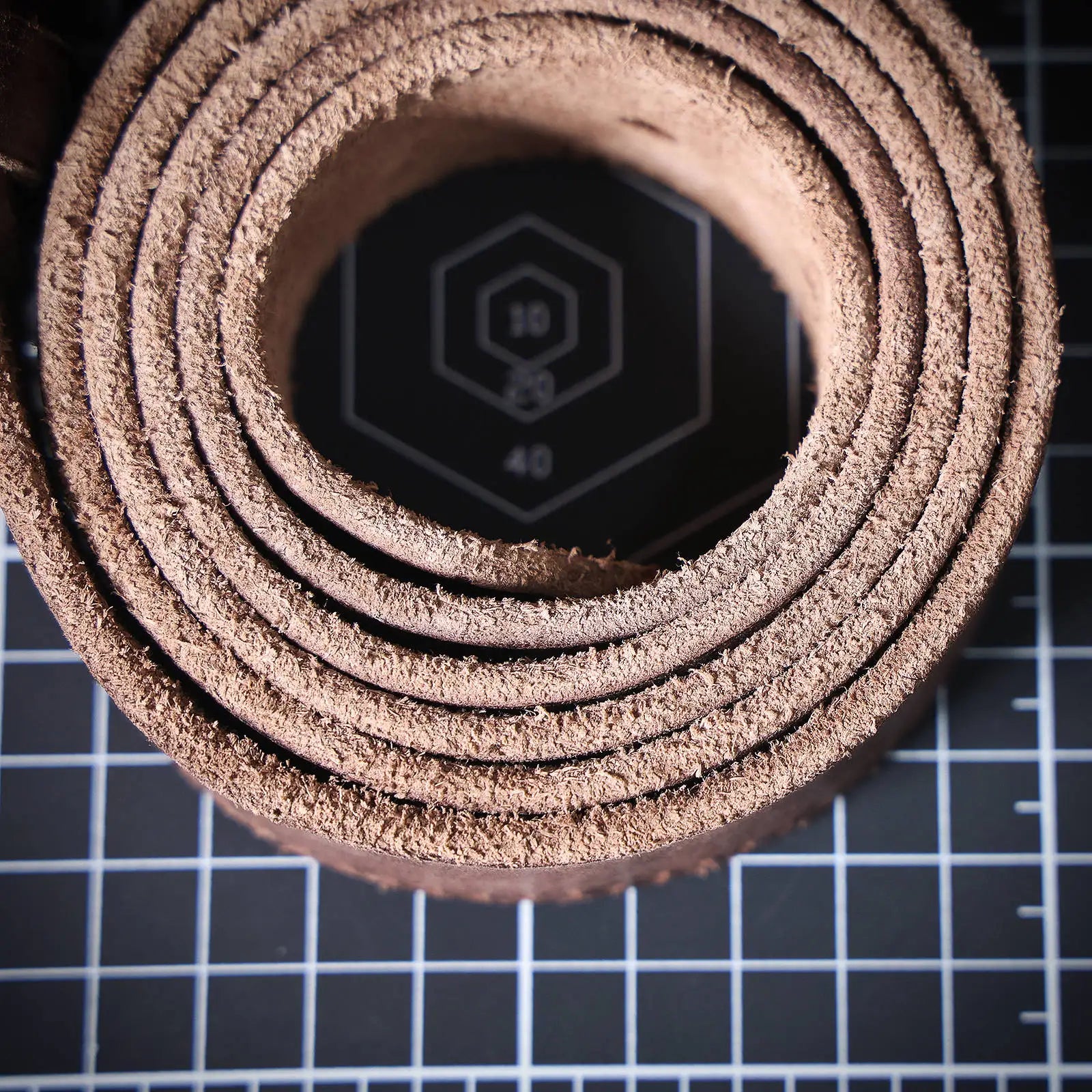 Le Stockman | Ceinture en cuir de vache italien épais 3,3 cm Frontier Denim