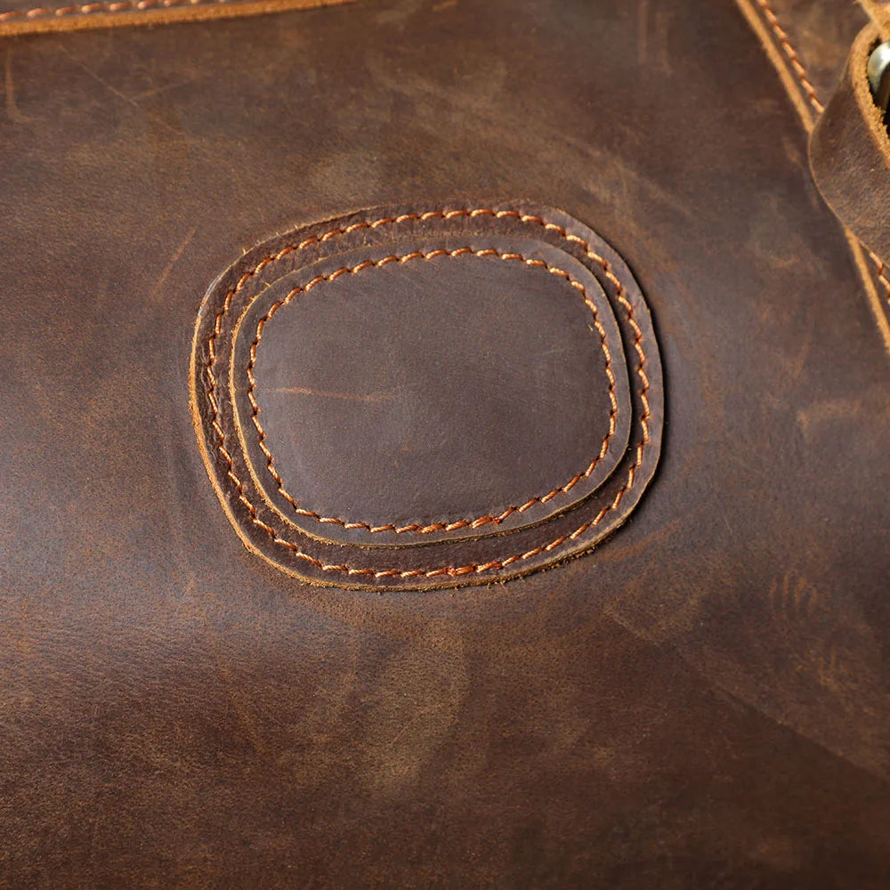 Le Dreadnought | Sac de voyage Frontier Premium en cuir pleine fleur de 50 cm