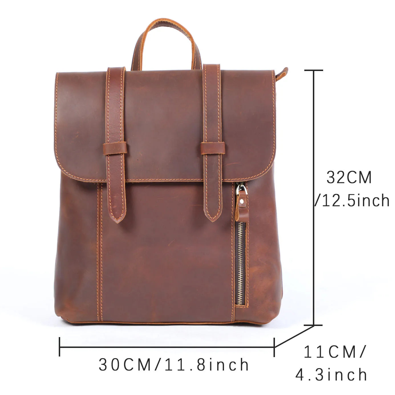 Der Range-Runner | Handgefertigter Frontier-Rucksack aus Crazy Horse Leder