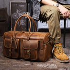 The Iron-Horse | Handgefertigte Overland Duffel aus Crazy Horse Leder