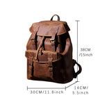 The Overland | External Frame Crazy Horse Leather 35L Frontier Rucksack